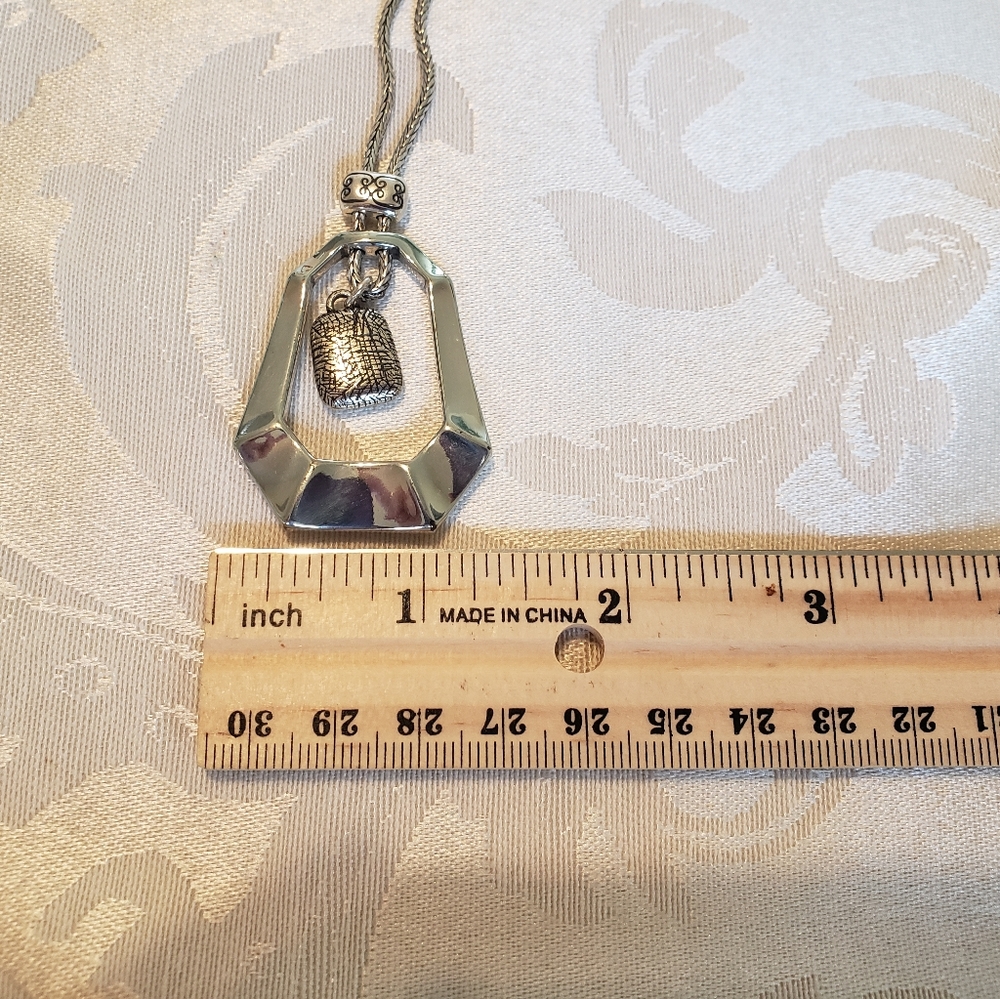 Brighton silver tone necklace with pendant - Picture 4 of 5